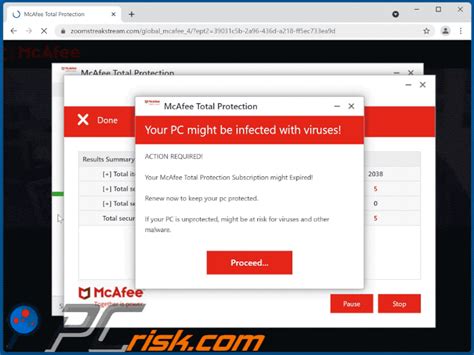 mcafee total protection scam|Don’t Fall for the McAfee “Your PC Is Infected” Pop.